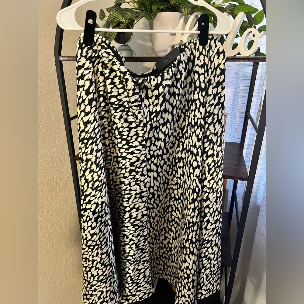 Maurices Black and White Maxi Skirt